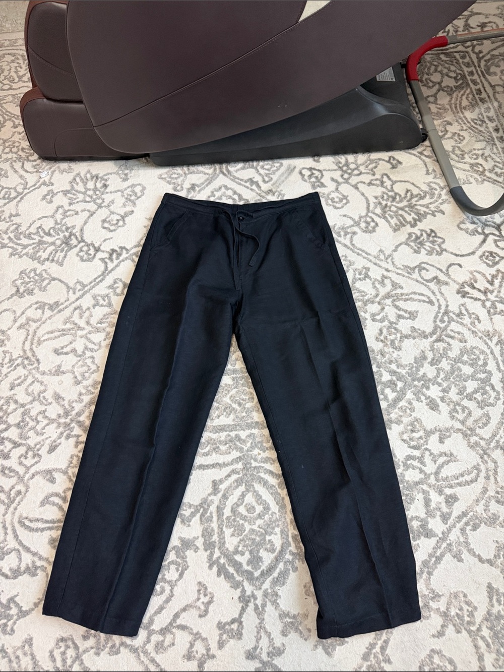 Cubavera Black Men's linen Dress Pants -